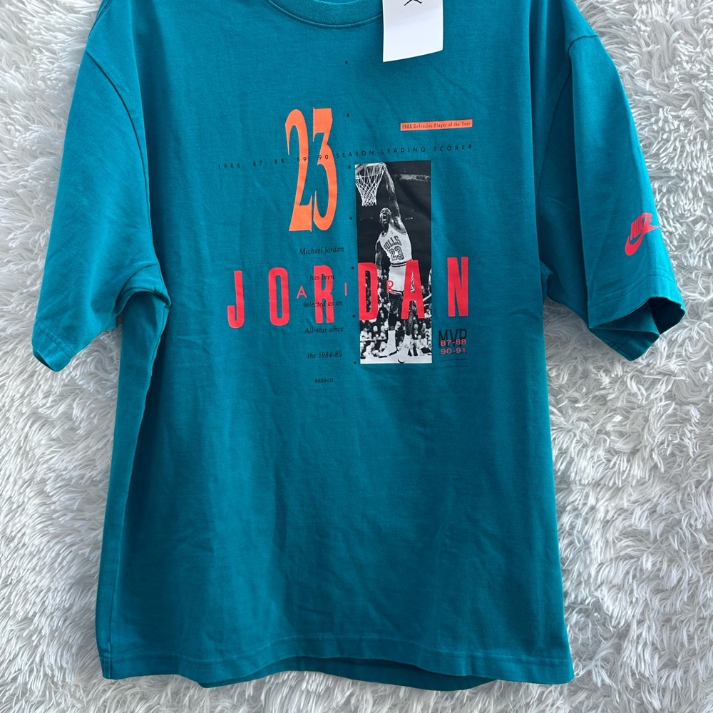 Jordan Mem Teal Jordan Graphic T-Shirt New